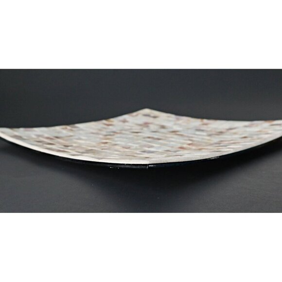 Handmade Mother Of Pearl Mosaic Square Decorative Plate - Picture 4 of 7